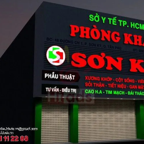 BẢNG HIỆU PHÒNG KHÁM ĐA KHOA